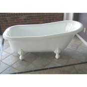 60″ Acrylic Slipper Clawfoot Tub