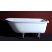 57″ Rolled Rim Cast Iron Clawfoot Tub