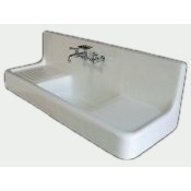 60″ Farmhouse Drainboard Sink