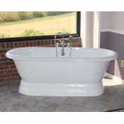 66″ Acrylic Double Ended Pedestal Tub