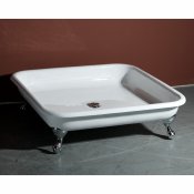 42″ Cast Iron Clawfoot Shower Pan
