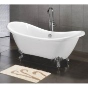 69″ Acrylic Double Ended Slipper Clawfoot Tub